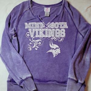 NFL Minnesota Vikings Purple Women's Crew Neck Sweater